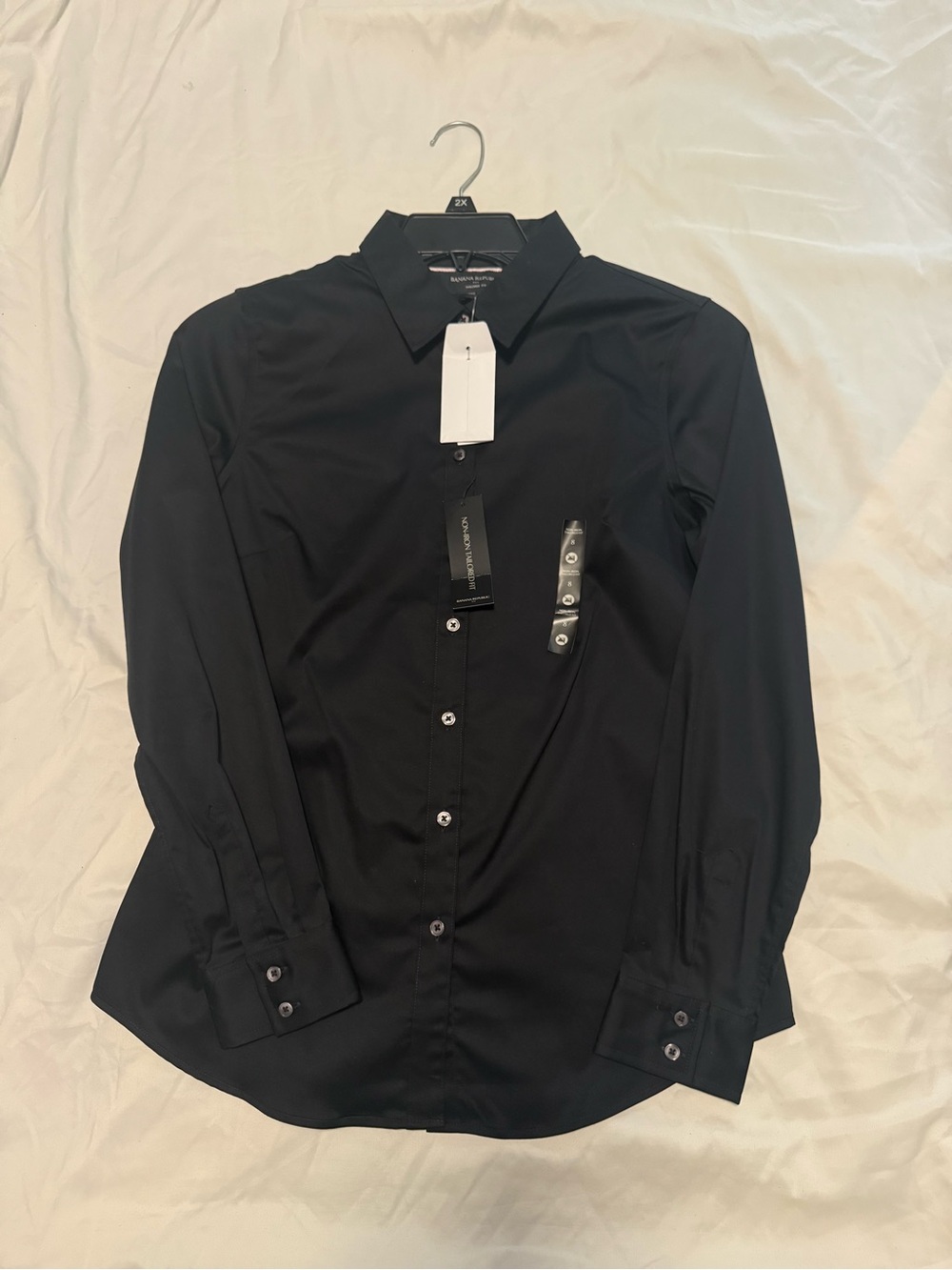 Women’s Classic Black Button-Down Shirt - Tailored Fit